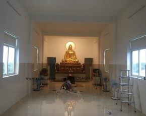 Rèm cửa chùa Phúc Minh (đường Huỳnh Thị Na, Hóc Môn)